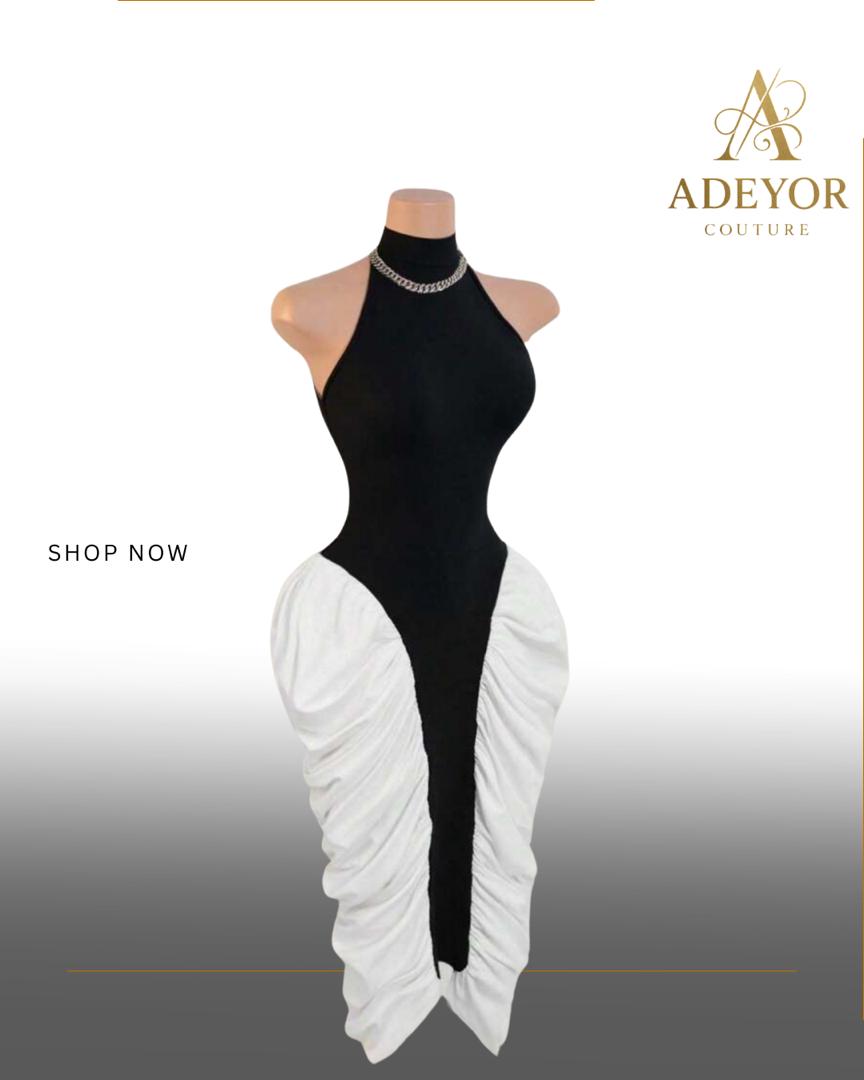 The Monochrome Diva Dress